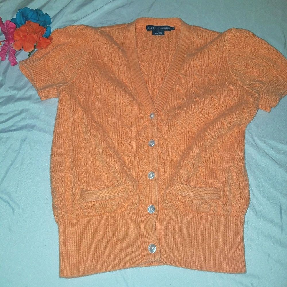 Ralph Lauren Orange Coral Sweater